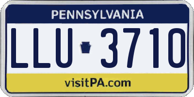 PA license plate LLU3710