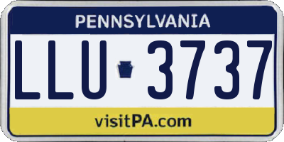 PA license plate LLU3737