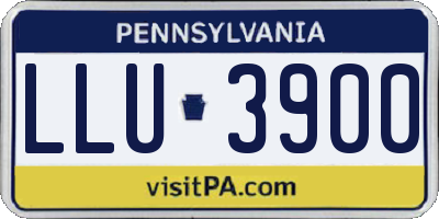 PA license plate LLU3900