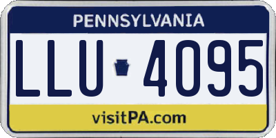 PA license plate LLU4095