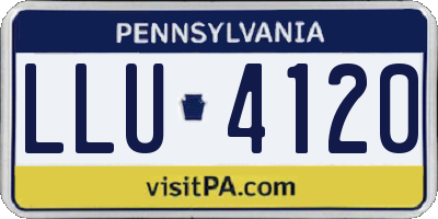 PA license plate LLU4120