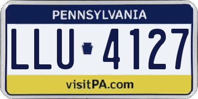 PA license plate LLU4127