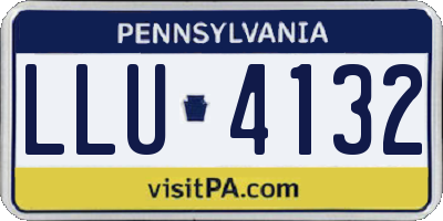 PA license plate LLU4132
