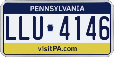 PA license plate LLU4146