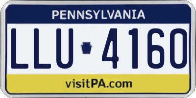 PA license plate LLU4160