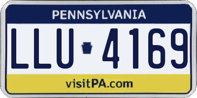 PA license plate LLU4169