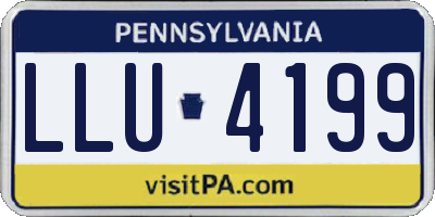 PA license plate LLU4199