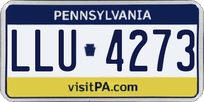 PA license plate LLU4273