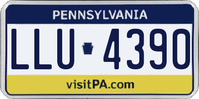 PA license plate LLU4390