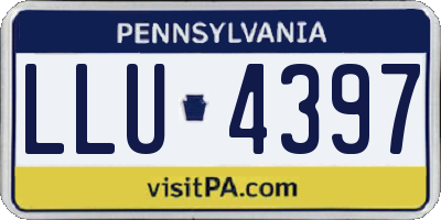 PA license plate LLU4397