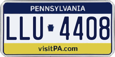 PA license plate LLU4408
