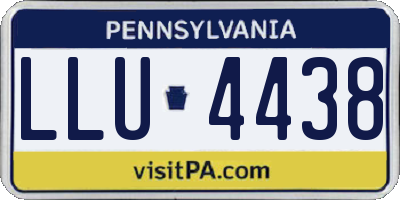 PA license plate LLU4438