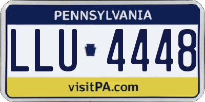 PA license plate LLU4448