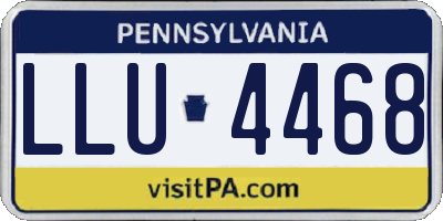 PA license plate LLU4468
