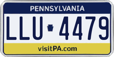 PA license plate LLU4479