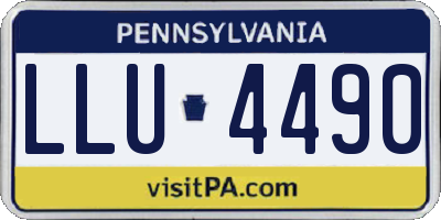 PA license plate LLU4490