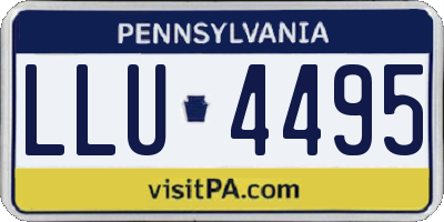 PA license plate LLU4495