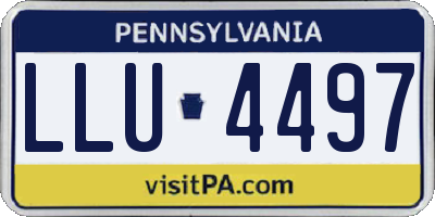 PA license plate LLU4497