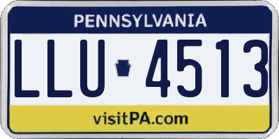 PA license plate LLU4513