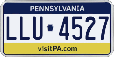 PA license plate LLU4527