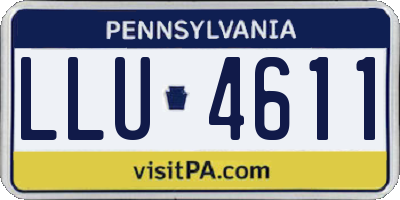 PA license plate LLU4611