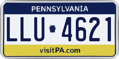 PA license plate LLU4621