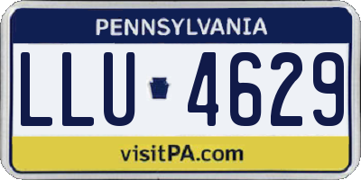 PA license plate LLU4629
