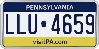 PA license plate LLU4659