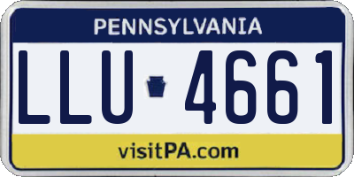 PA license plate LLU4661