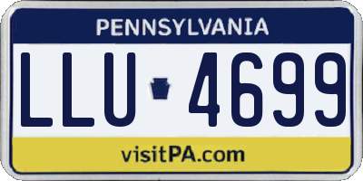 PA license plate LLU4699