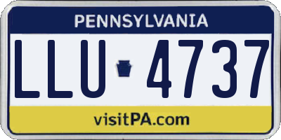 PA license plate LLU4737