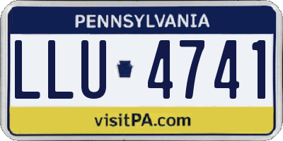 PA license plate LLU4741