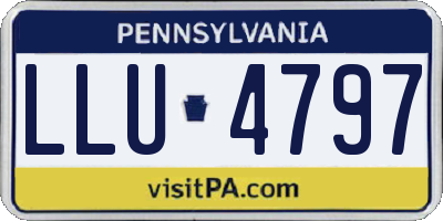 PA license plate LLU4797