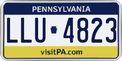 PA license plate LLU4823