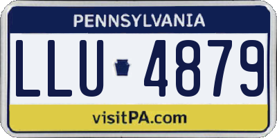 PA license plate LLU4879