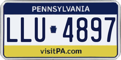 PA license plate LLU4897