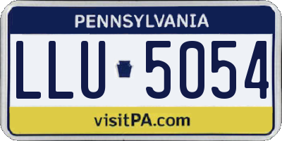 PA license plate LLU5054