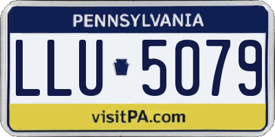 PA license plate LLU5079