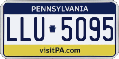 PA license plate LLU5095