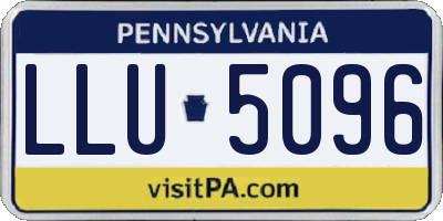 PA license plate LLU5096