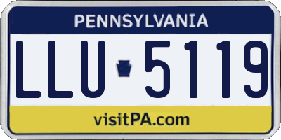 PA license plate LLU5119