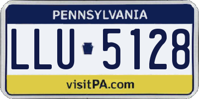 PA license plate LLU5128
