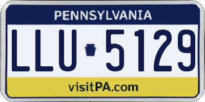 PA license plate LLU5129