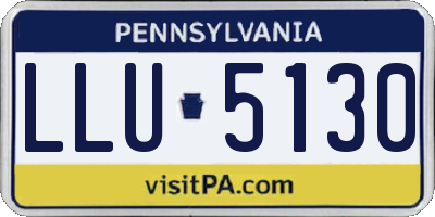 PA license plate LLU5130