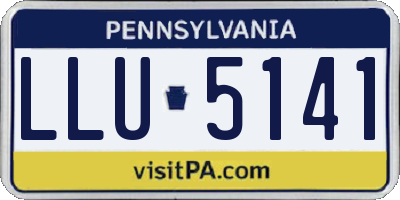 PA license plate LLU5141