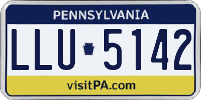 PA license plate LLU5142