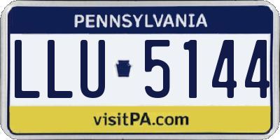 PA license plate LLU5144