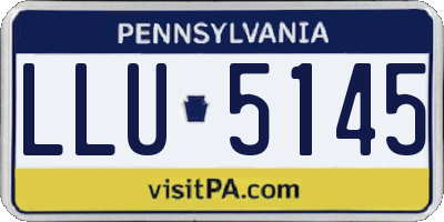 PA license plate LLU5145