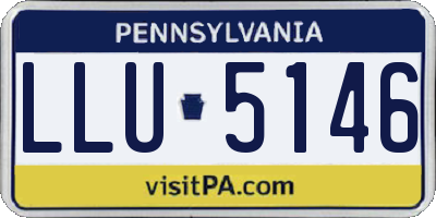 PA license plate LLU5146