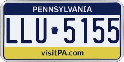 PA license plate LLU5155